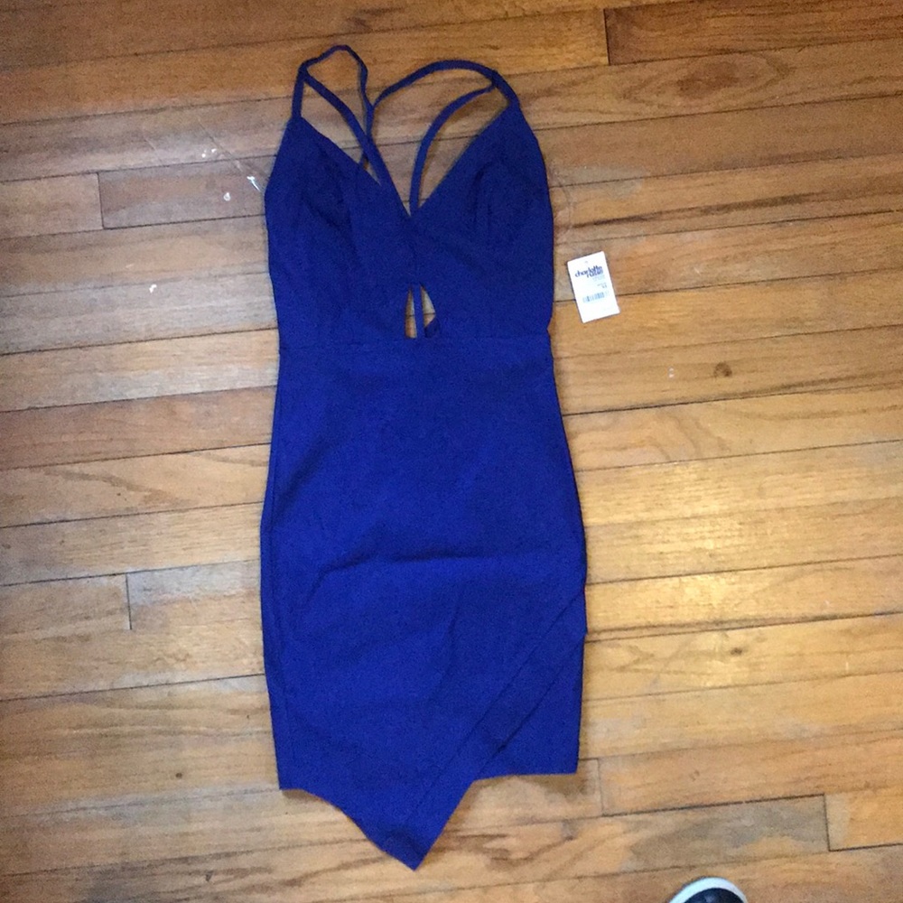 Blue cocktail dress